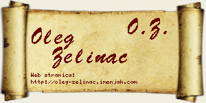 Oleg Zelinac vizit kartica